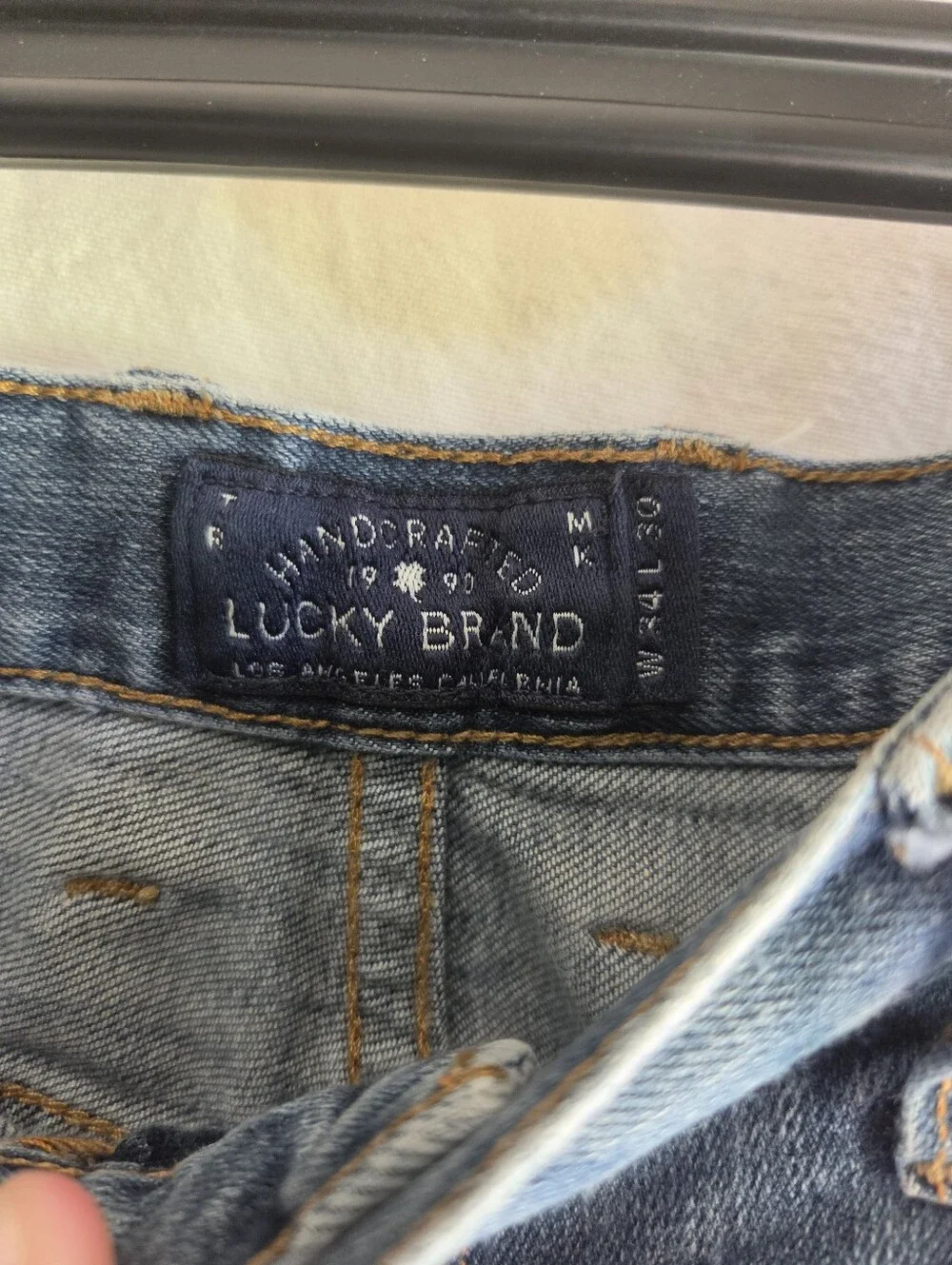 Lucky Brand Jeans 181 Relaxed Straight Mens Sz 34W 30L Y2K Distressed Vintage